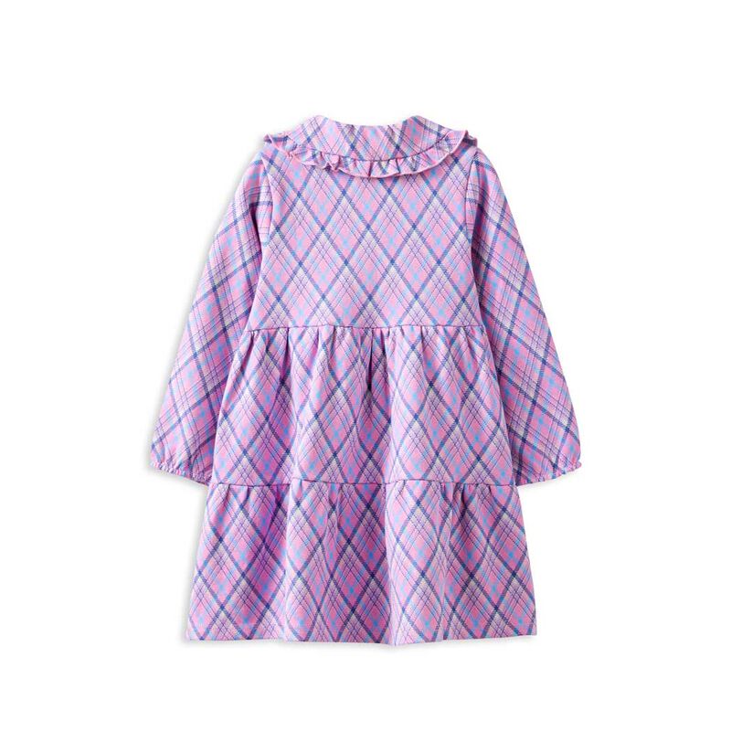 Milky Playtime Check Dress image number 1